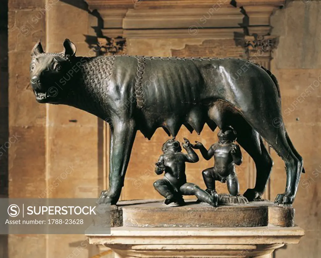 The Capitoline Wolf, bronze