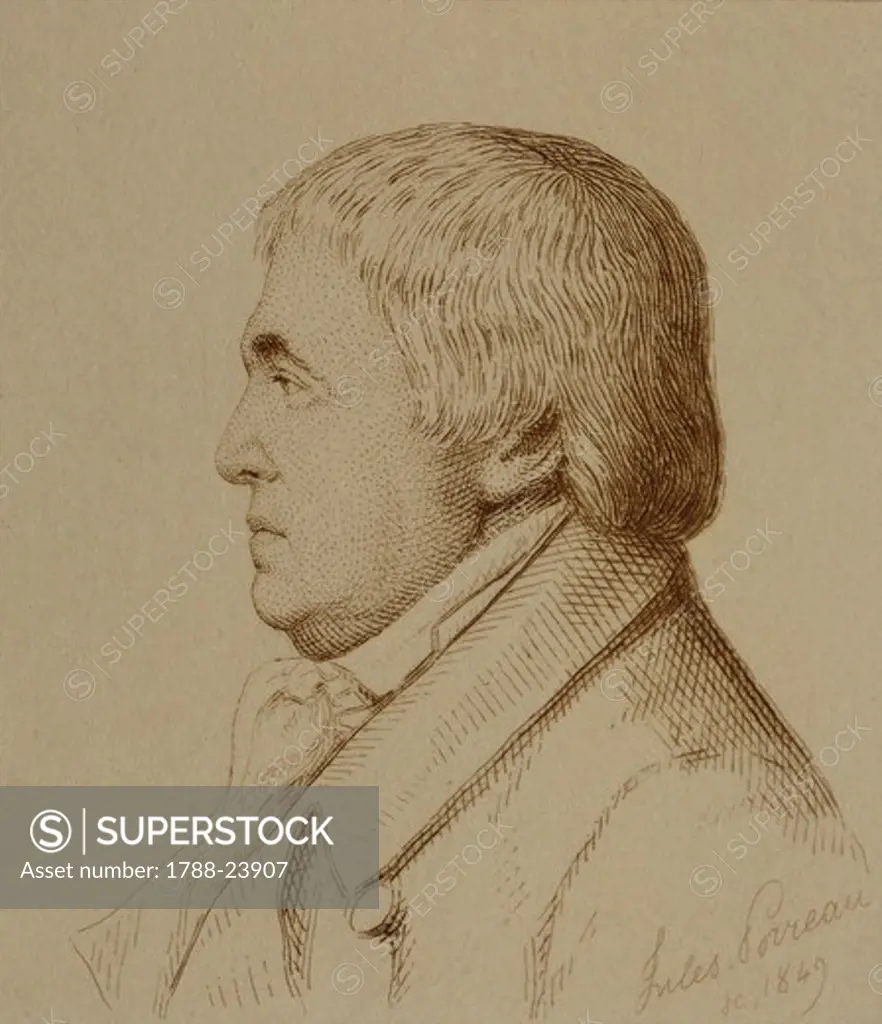 Austria, Vienna, Franz Anton Mesmer (Moos, 1734 - Meersburg, 1815), German doctor, engraving