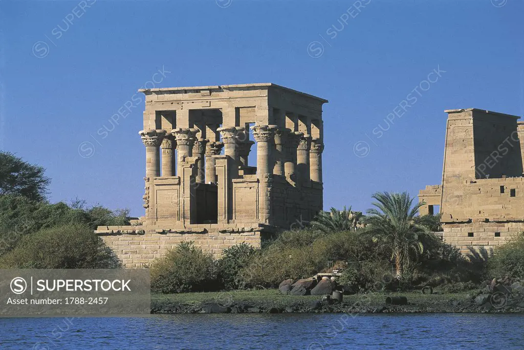 Egypt - Nubian monuments at Philae (UNESCO World Heritage List, 1979). Roman Kiosk of Trajan