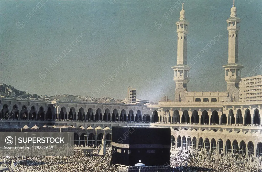 Saudi Arabia - Great Mosque at La Mecca - Inner walls