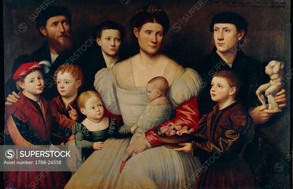 Bernardino Licinio (1489-1560), Portrait of a Family