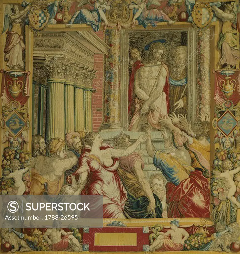 Ecce Homo, 16th century altar tapestry based on a cartoon by Francesco Salviati.