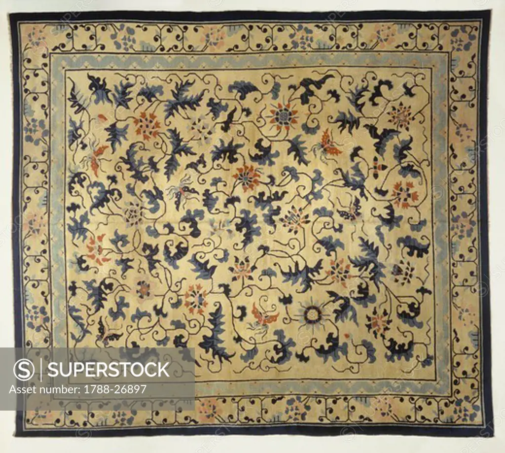 Rugs and Carpets: China - 19th century - Ningsia carpet