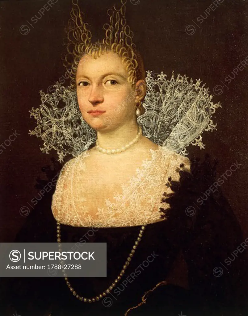 Unknown Venetian artist, Portrait of a Gentlewoman, 16th century.
