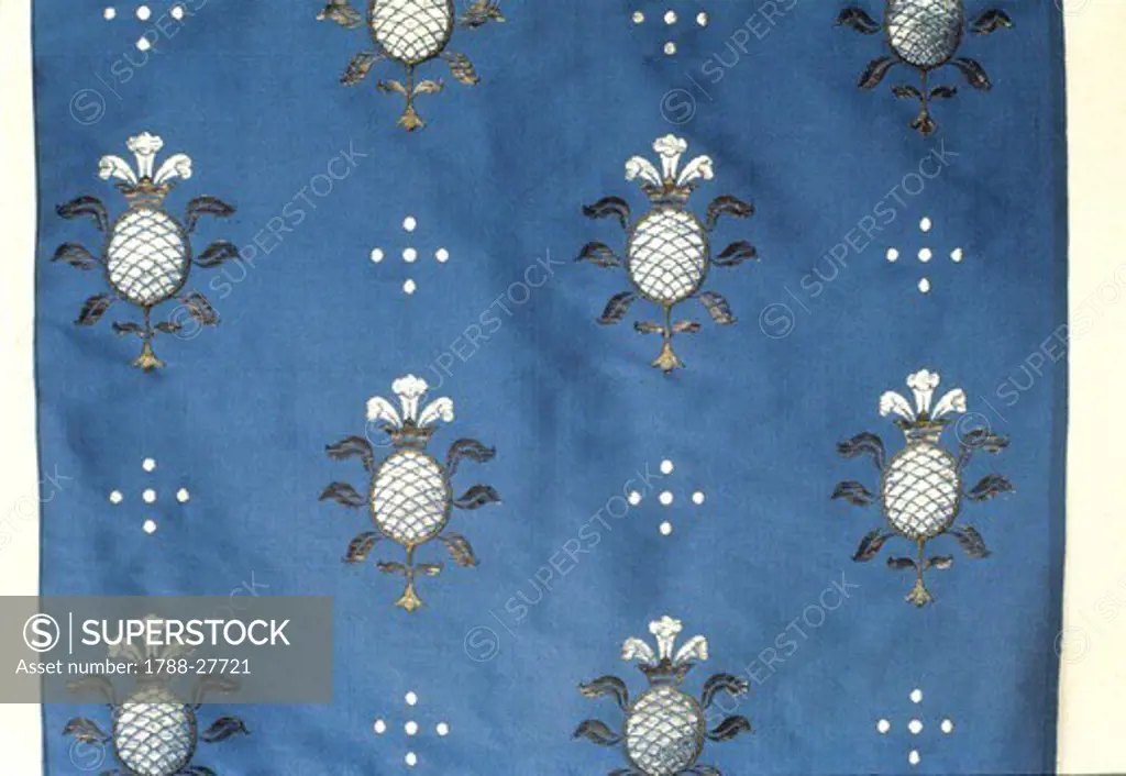 Textiles, 15th century. Ghirlandaio pattern brocade.