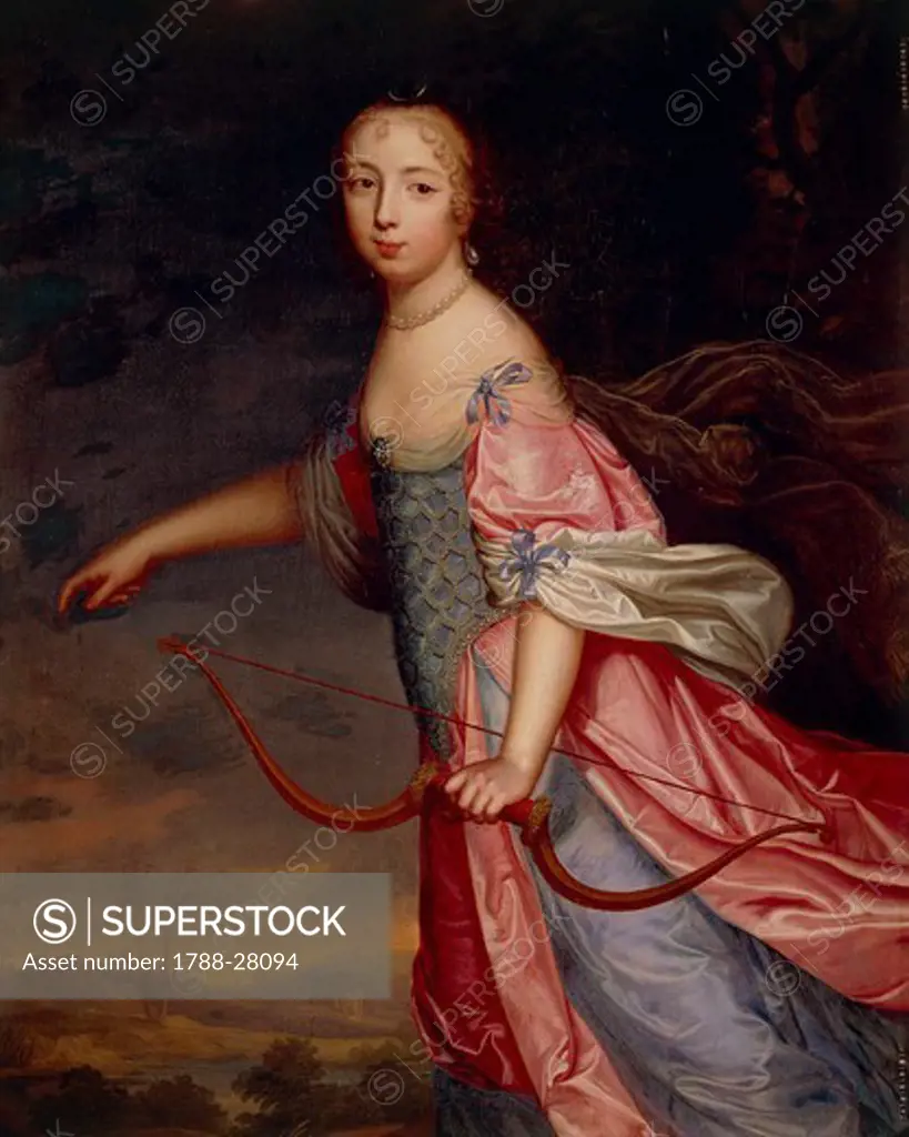 Portrait of Mademoiselle de Blois. Painting of the 17th century.
