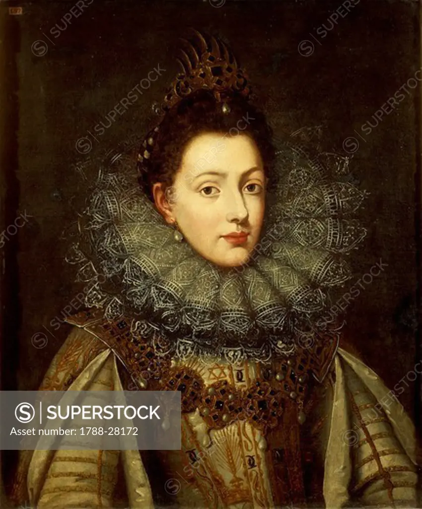 France, 16th-17th century. Portrait of a Princess at the Time of the Valois.