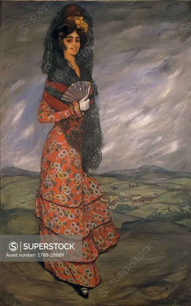 Ignacio Zuloaga y Zabaleta (1870 -1945), Lola the Gypsy Woman.
