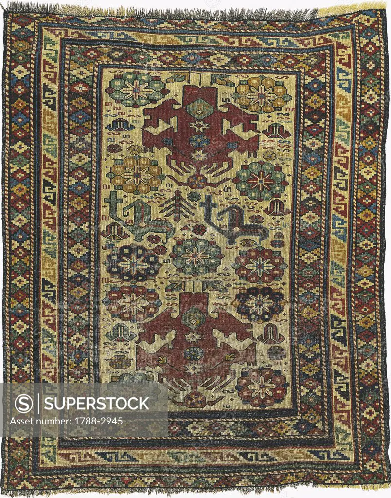 Close-up of a Sevan carpet, Armenia