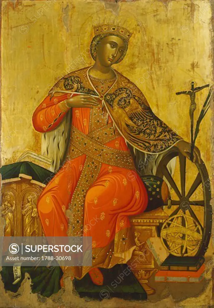 St Catherine, by Victor, Icon, 17th Century.