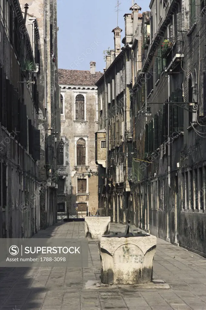 Italy - Veneto Region - Venice - A calle (narrow street)