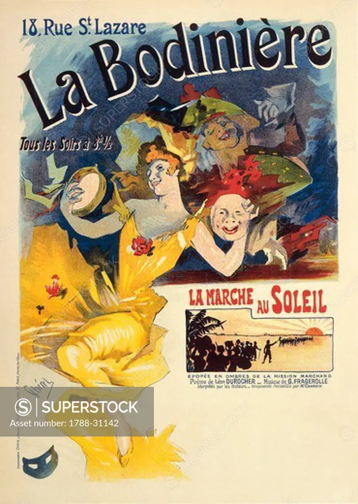 Posters, France, 20th century. Jules Cheret (1836-1932), La Bodiniere.