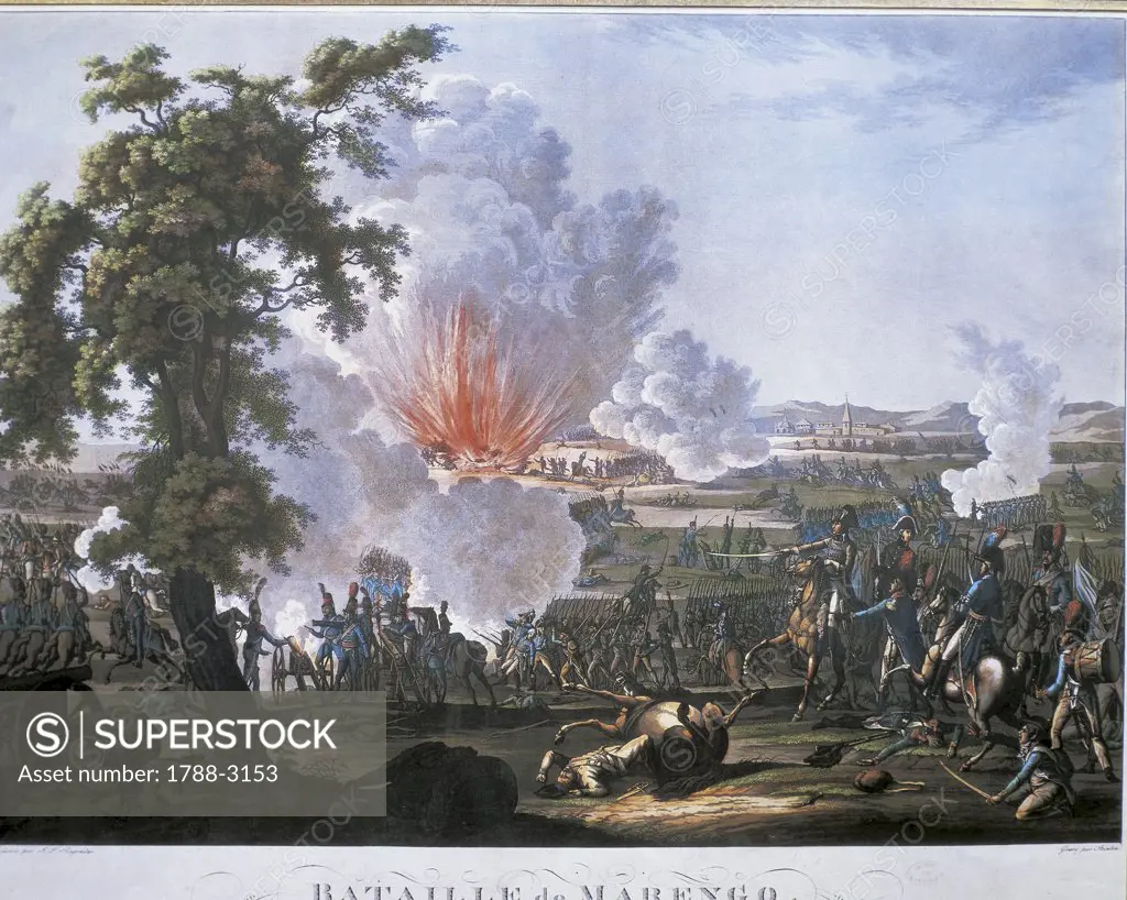 Napoleonic Wars. Itlay. Battle of Marengo, June 14, 1800