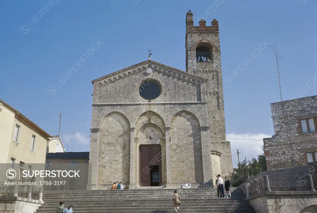 Italy - Tuscany Region - Asciano - Collegiate Church of St. Agatha