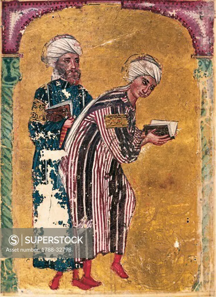 Medical Students, Arabic miniature, 13th Century.