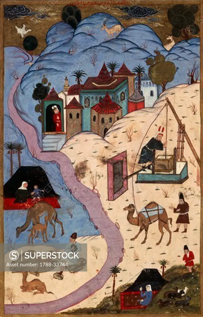 Scenes of everyday life in the Ottoman Empire during Suleiman the Magnificent's sultanate, Turkey 16th Century.