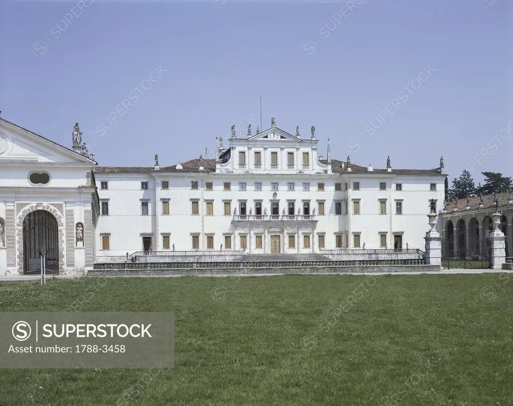 Facade of a building, Villa Manin, Passariano, Friuli Venezia Giulia, Italy