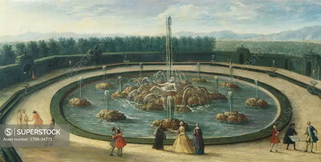 The Enceladus Basin (or The Fountain of Enceladus) at Versailles, France 18th Century.