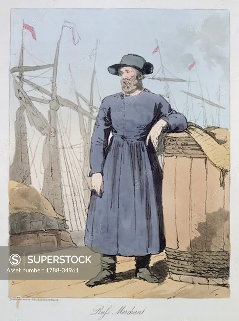 Russian trader, Russia 19th century.
