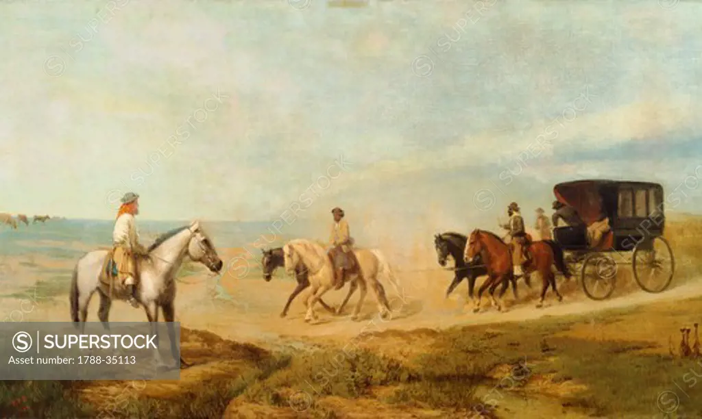 Pampas, by Prilidiano Pueyrredon, 1865, Argentina 19th century.