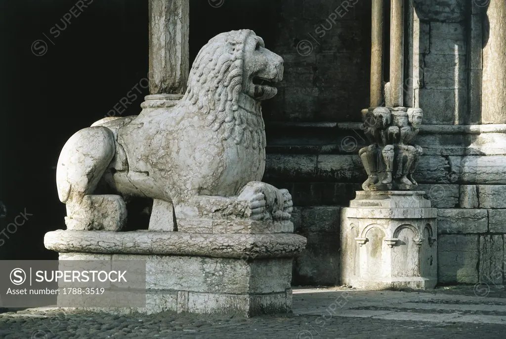 Italy - Trentino Region - Trento - Lion - Portal - Cathedral