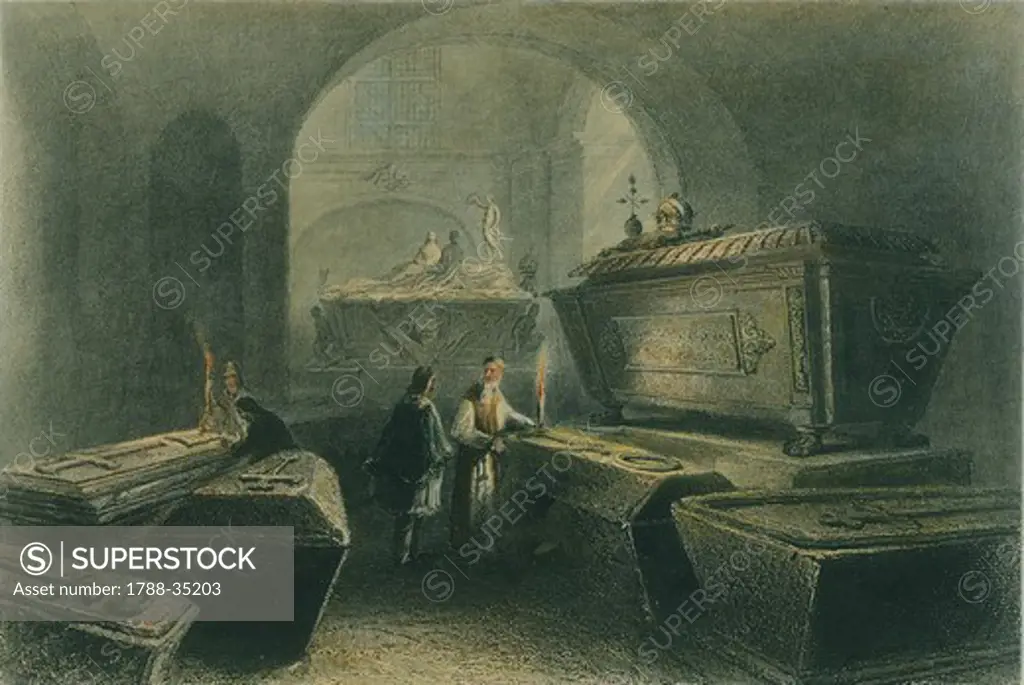 Crypt of the Capucines in Vienna, Austria 18th Century.