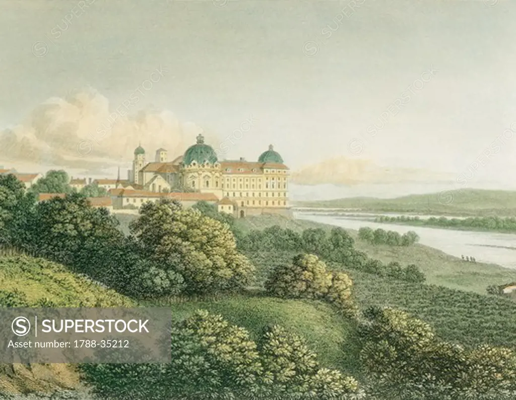 Klosterneuburg Castle, near Vienna, Austria 19th Century.