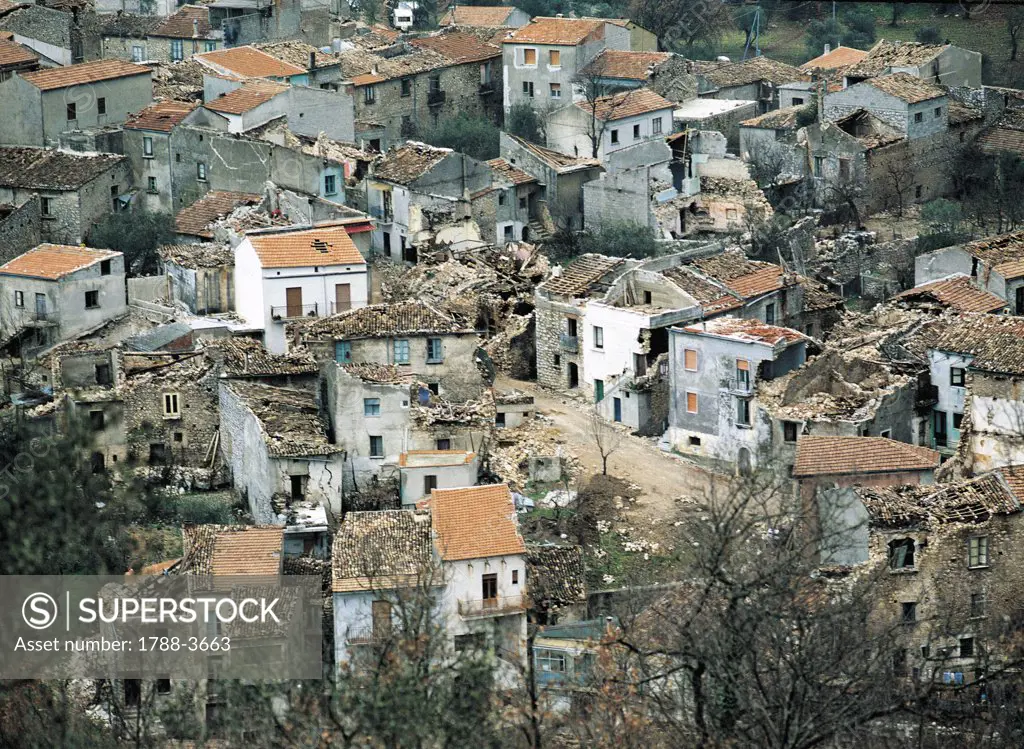 Italy - Campania Region - San Gregorio Magno - Earthquake