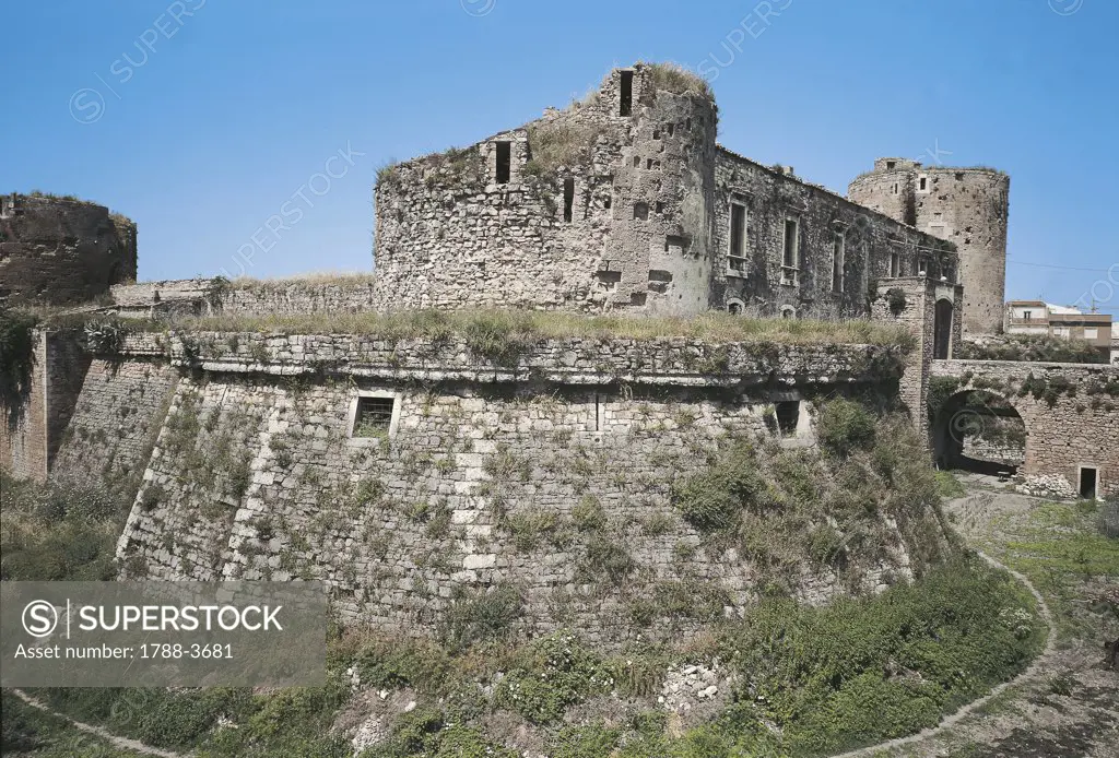 Ruins of a castle, Venosa, Basilicata, Italy