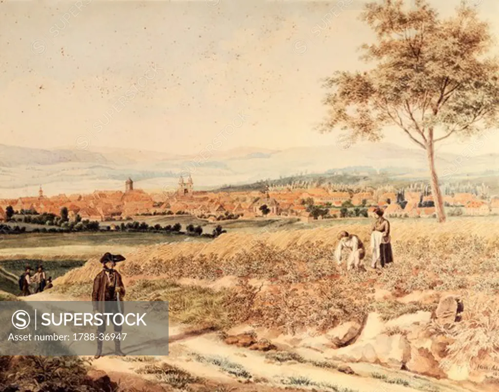 Nineteenth-century views of Bayreuth, Germany 19th Century.