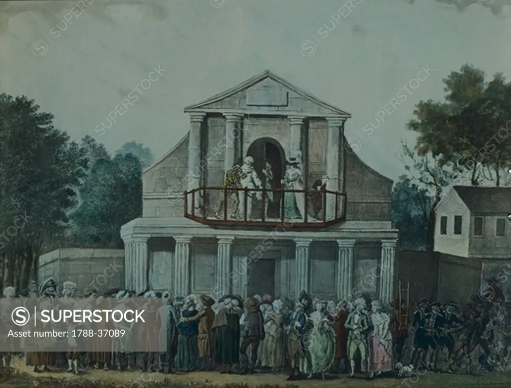 Foire Saint-Laurent Theatre, Paris, France 18th century.
