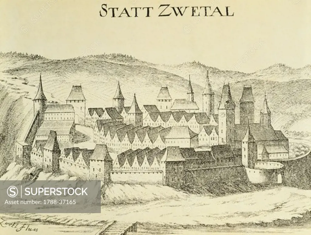 Zwetl Convent, Austria 17th Century.