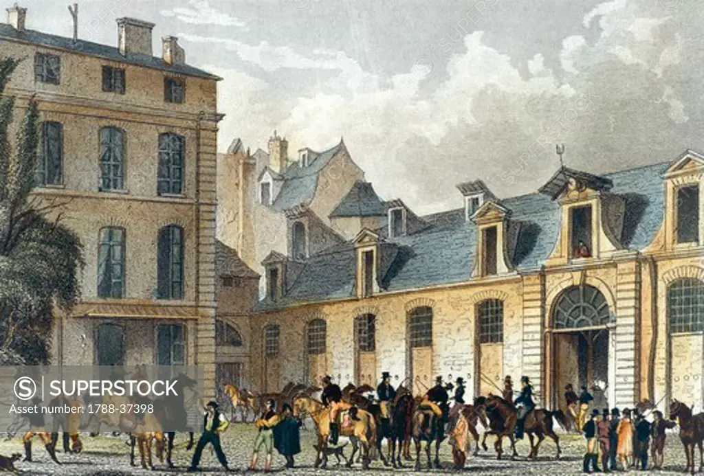 The Post Office, Paris, France 19th century.