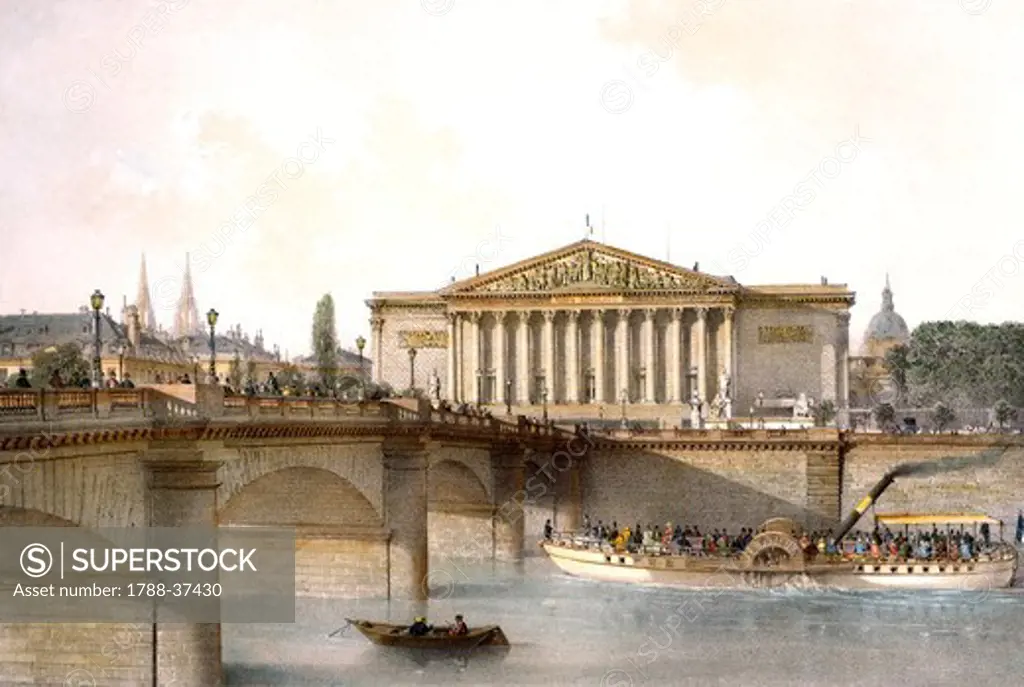 Borbone Palace, Paris, France 19th century.
