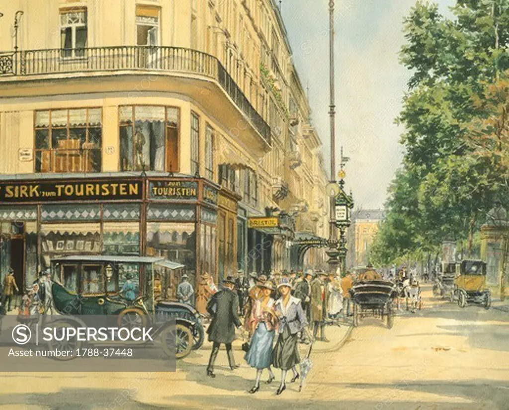 A street in Vienna, Austria 20th Century.