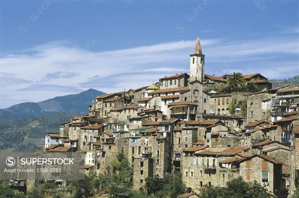 Italy - Liguria Region - Apricale - Panoramic view