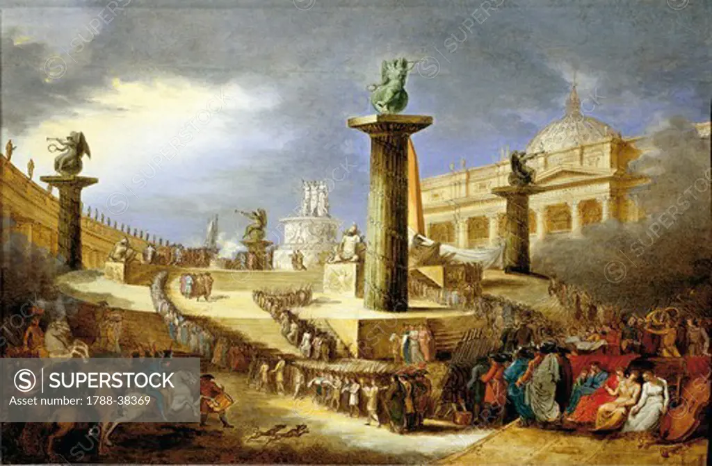Felice Giani (1760-1823). Rome. Altar in St. Peter's Square.
