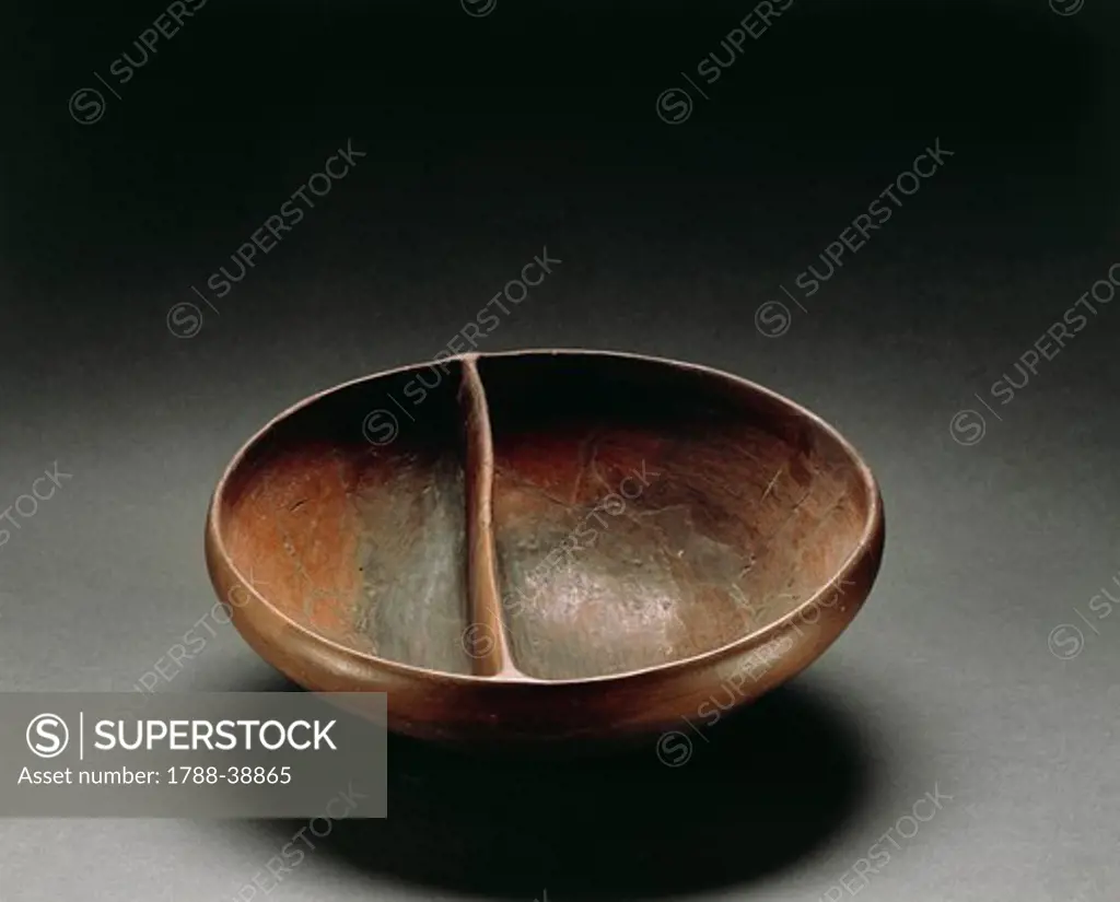 Nuragic civilization. Ceramic bowl. From Sardinia Region.