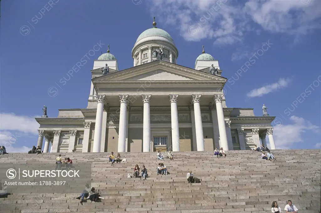 Finland - Helsinki.  The Helsinki Lutheran Cathedral (built in 1830-1852)