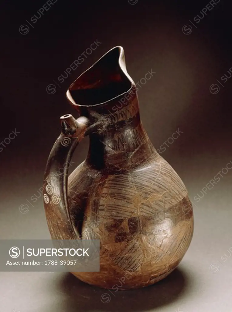 Nuragic civilization. Single-handled pitcher. From Sardinia Region.