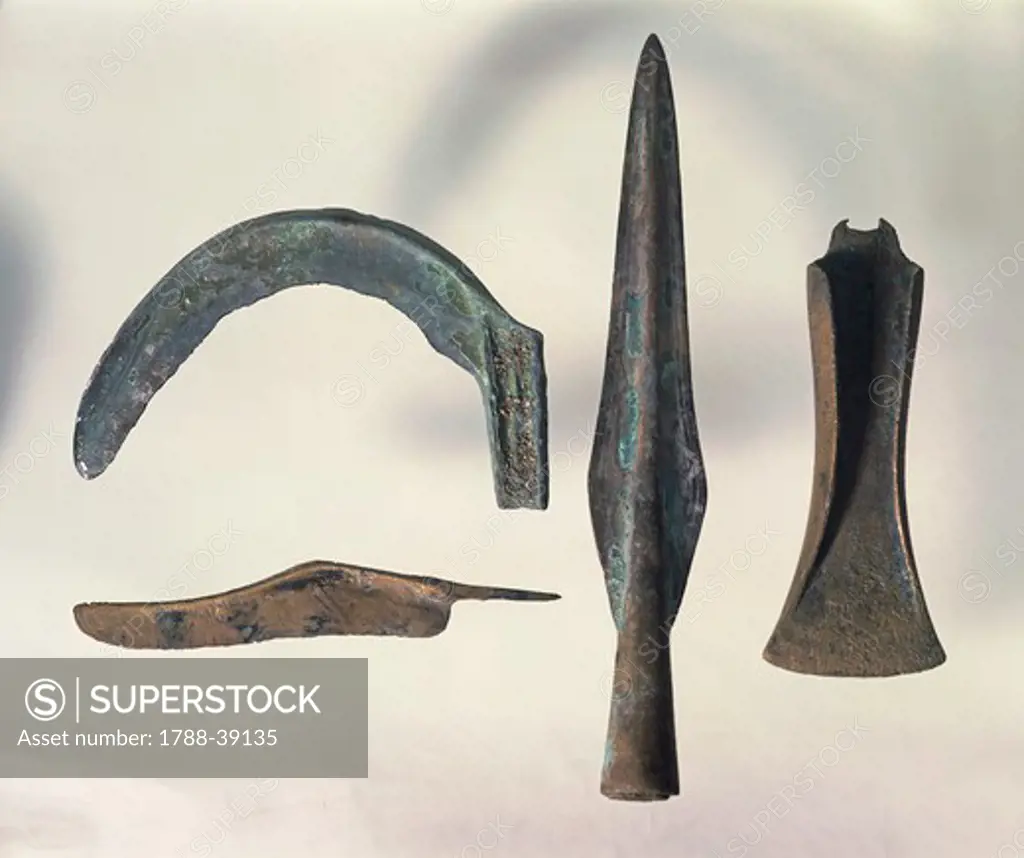 Prehistory, Italy, Bronze Age. Tools.