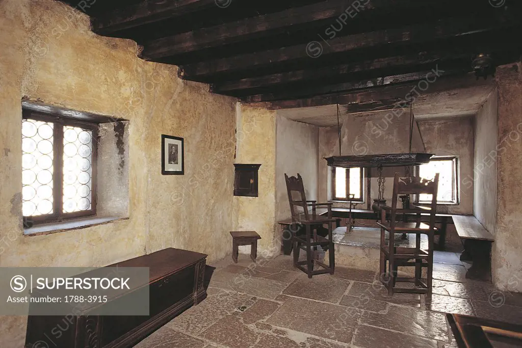 Italy - Veneto Region - Pieve di Cadore - House of Tiziano - Kitchen