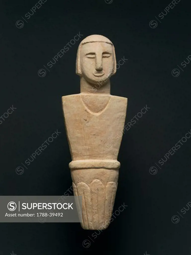 Prehistory, Malta, Neolithic. Votive statue. From Brochtorff Circle at Xaghra, Gozo Island