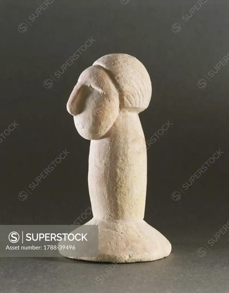 Prehistory, Malta, Neolithic. Votive statue. From Brochtorff Circle at Xaghra, Gozo Island