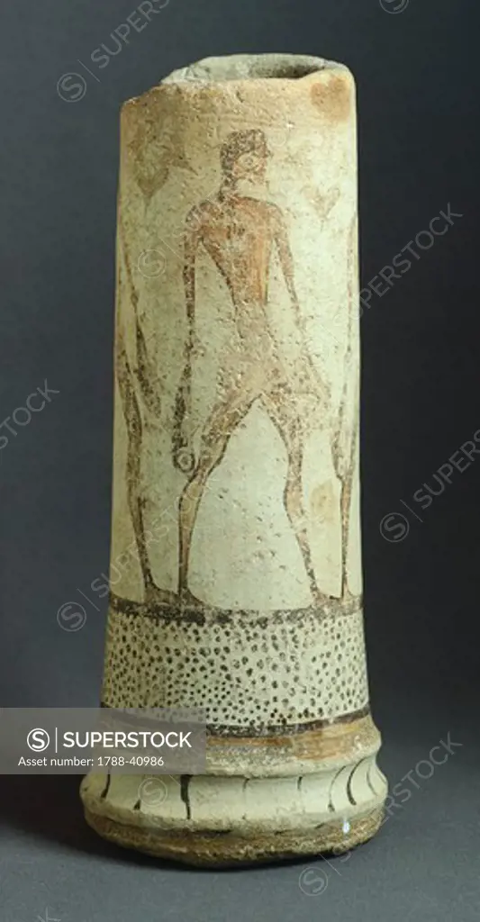 Painted clay support, from Filakopi, Greece. Greek Civilization, 17th Century BC.
