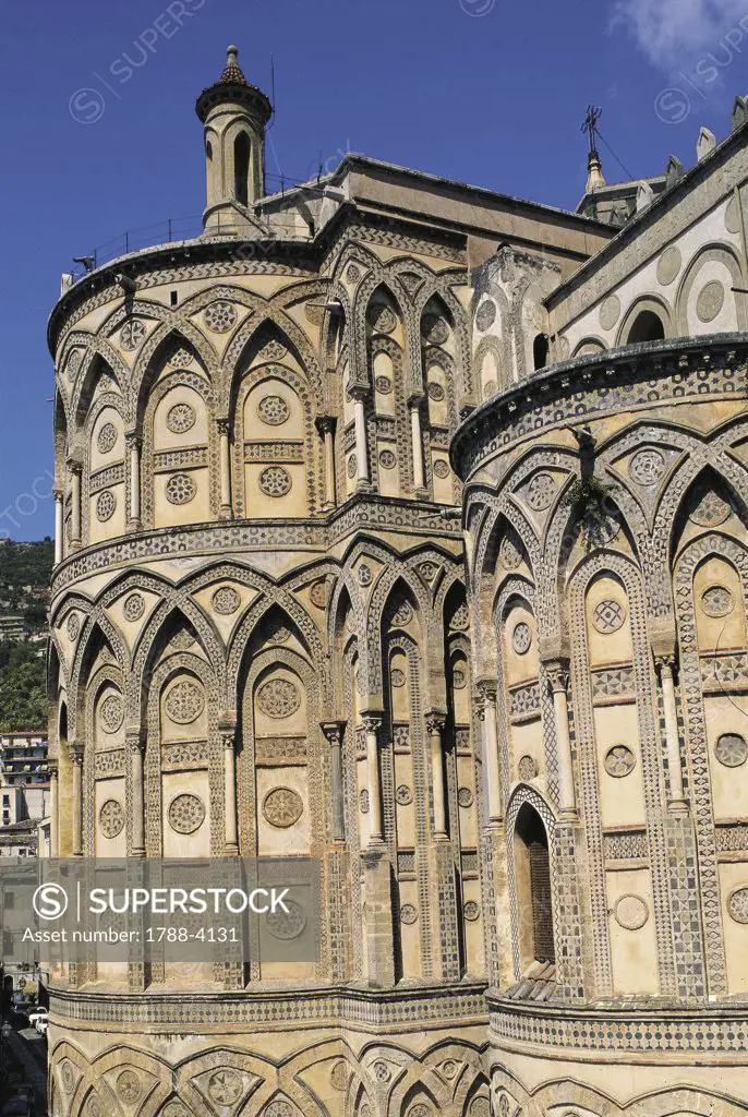 Apse of a cathedral, Monreale, Sicily, Italy