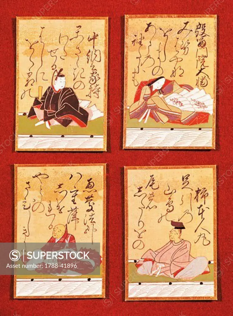 Playing cards, Japan. Japanese Civilisation, 17th century.
