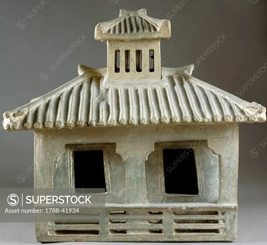 House, clay model, China. Chinese Civilisation, Han Dynasty, 3rd century BC-3rd century AD.