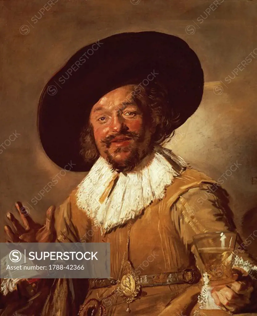 The Merry Drinker, 1628-1630, by Frans Hals (ca 1581-1666), oil on canvas, 81x66.5 cm.