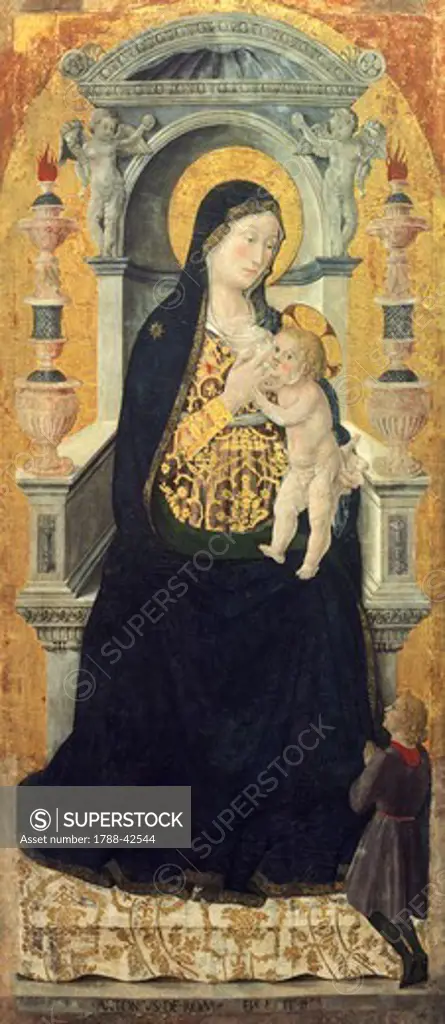 Madonna with Child, by Antoniazzo Romano (active 1460-1510).